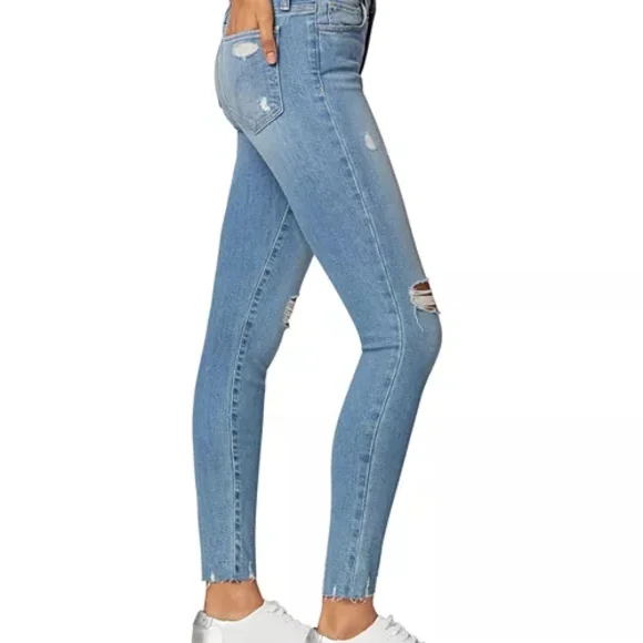 Joe's Jeans Light Blue Skinny Distressed Jeans - Picture 2 of 7